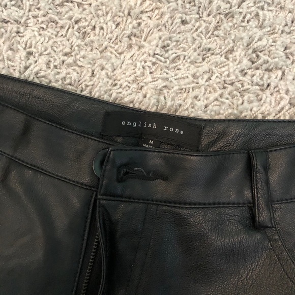 English Rose Leather Shorts - Picture 5 of 5